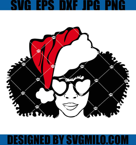 Christmas-Svg_-Beard-Black-Man-Svg_-Afro-Woman-Svg_-Santa-Claus-Svg