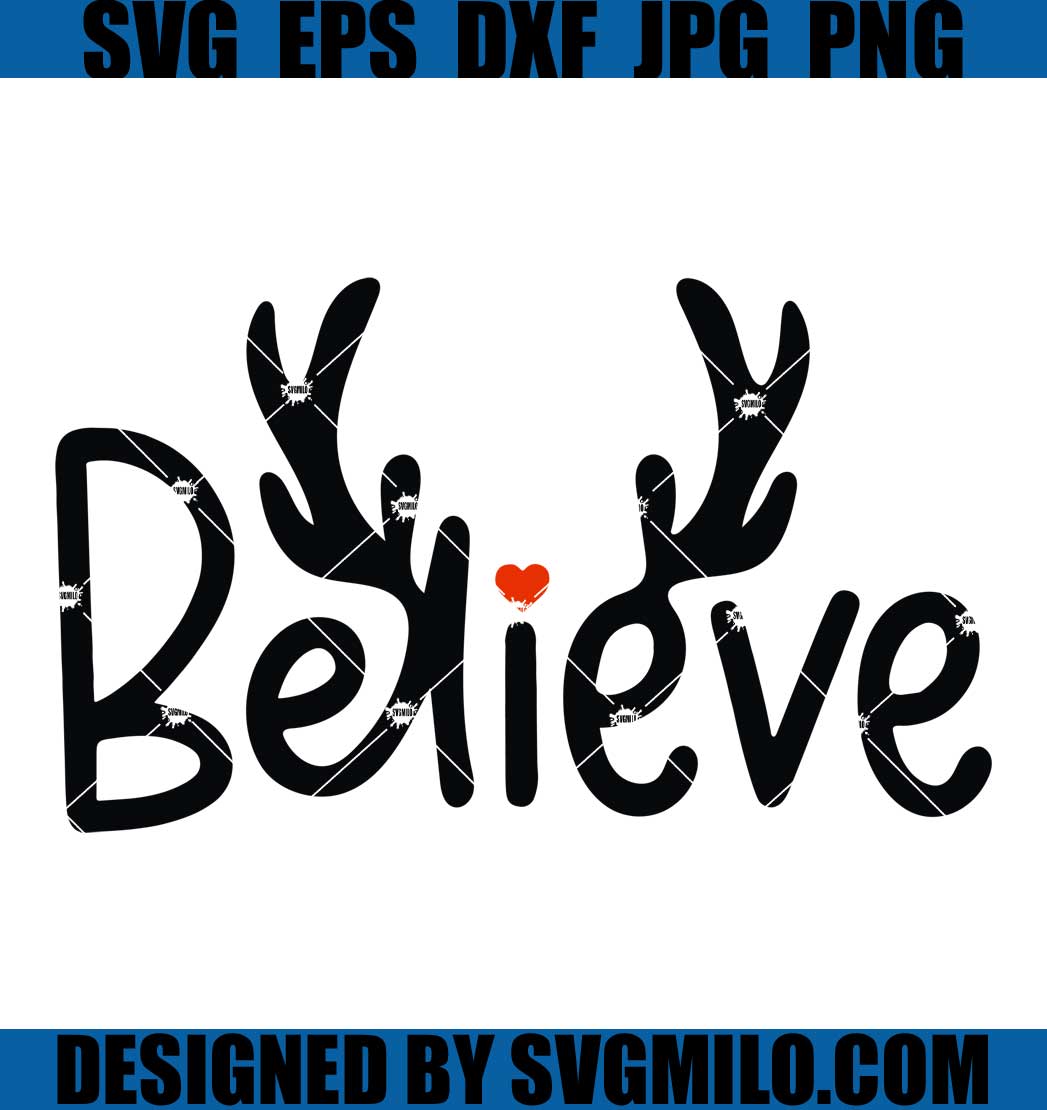 Christmas-Svg_-Believe-Xmas-Svg_-Reindeer-Antlers-Svg