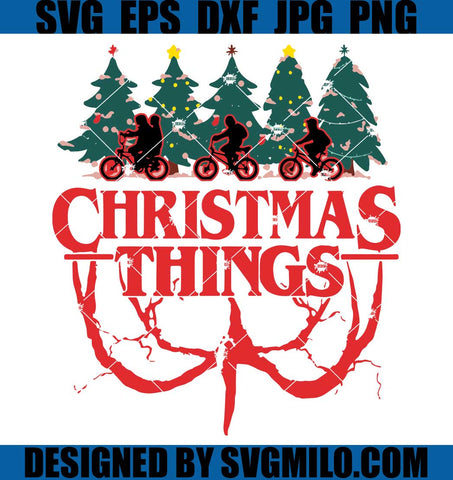 Christmas Things SVG, Stranger Things Xmas  SVG