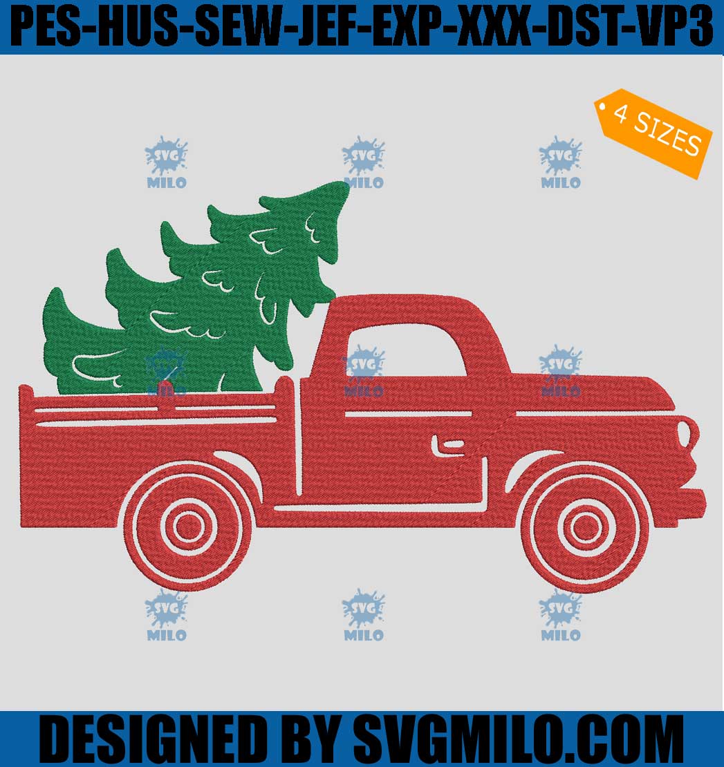    Christmas-Truck-Embroidery-Design_-Christmas-Tree-Embroidery-Design