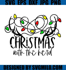 Christmas-With-The-Herd-Svg_-Reindeer-Antlers-Svg_-Xmas-Lights-Svg