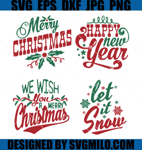 Christmas-Word-Bundle-SVG