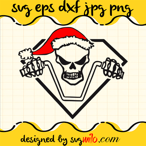 Christmas-Xmas-Skull-SVG