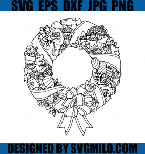 Christmas-Wreath-Svg-Merry-Christmas-Svg