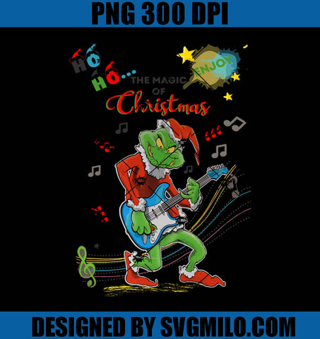 Christmas Grinch Singer PNG, Grinch Christmas PNG, Santa Gricnh PNG