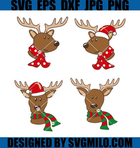 Santa-Hat Svg_-Christmas-Svg_-Christmas-Reindeer-Svg