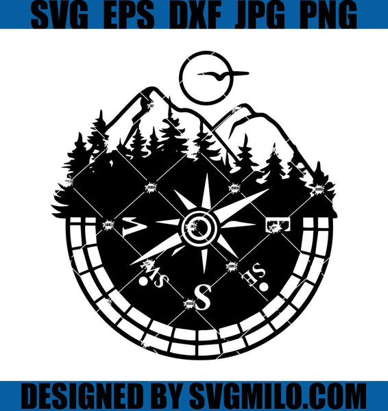 Compass Svg, Adventure Compass, Outdoor Svg, Camping Svg