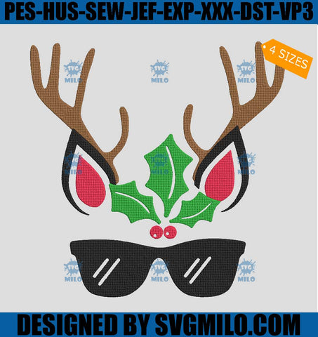 Cool-Reindeer-Embroidery-Design_-Christmas--Reindeer-Embroidery-Design