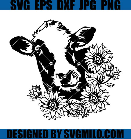 Cow-SVG_-Cow-Head-SVG_-Cow-Funflowers-SVG