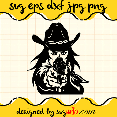 Cowgirl-Western-Cowboys-Gun-Revolver-SVG