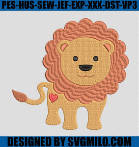 Cute-Lion-Love-Embroidery-Designs