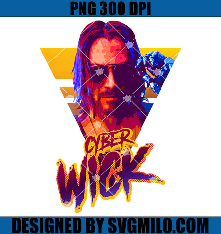 Cyber Wick PNG, John Wick Retro PNG, Baba Yaga PNG