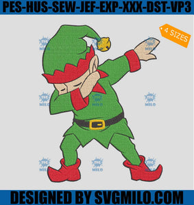 Dabbing-Elf-Embroidery-Design_-Dab-Elf-Embroidery-Design