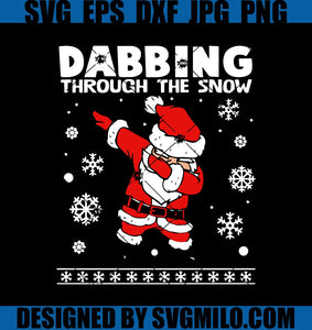 Dabbing-Through-The-Snow-Santa-SVG_-Christmas-SVG_-Santa-SVG