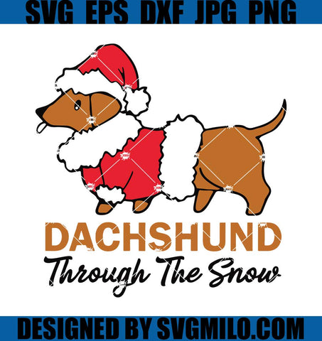 Dachshund-Through-The-Snow-Svg_-Santa-Dog-Svg_-Xmas-Svg