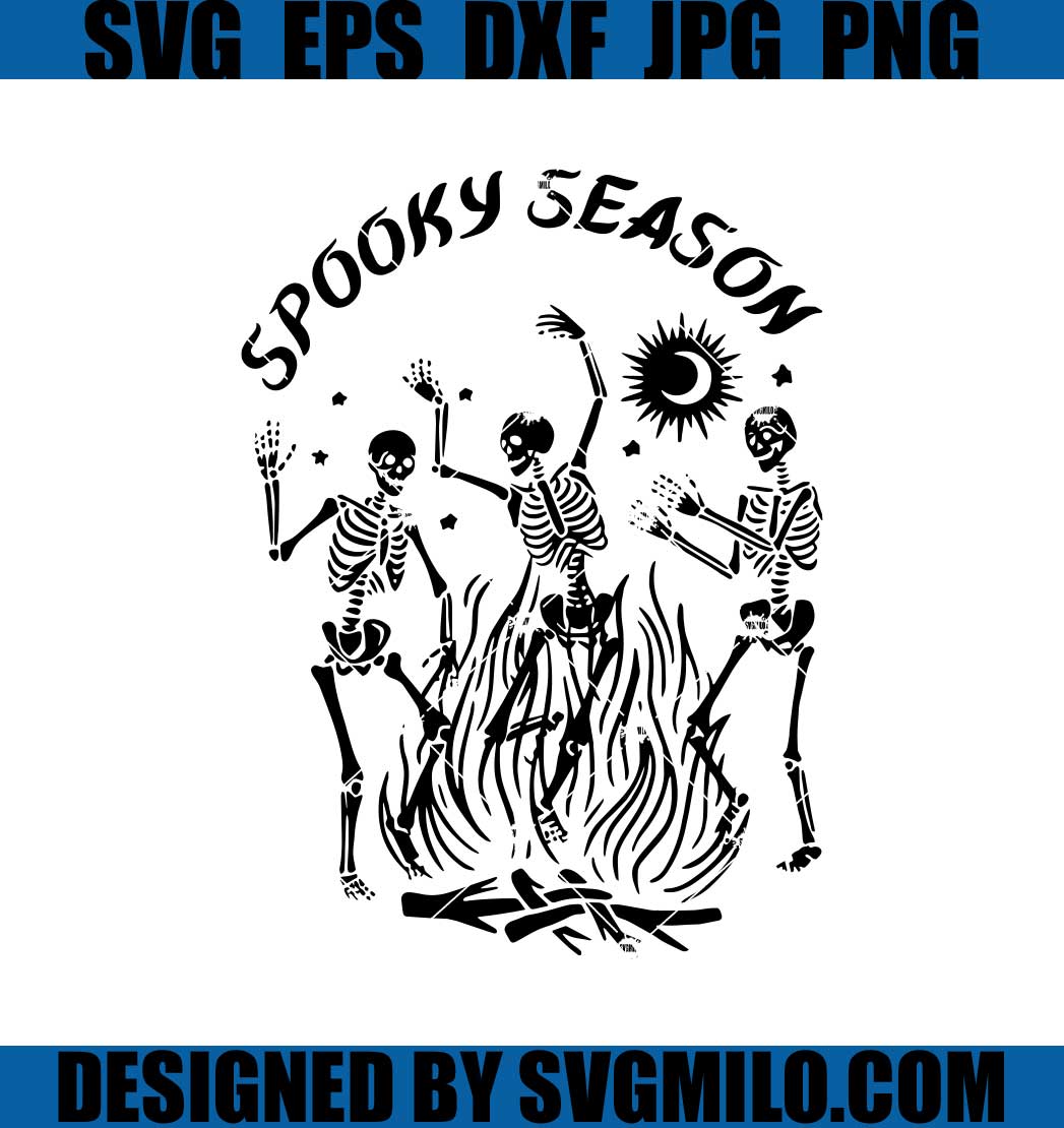 Dancing-Skeleton-Spooky-Season-SVG_-Halloween-Crewneck-Skeleton-SVG ...