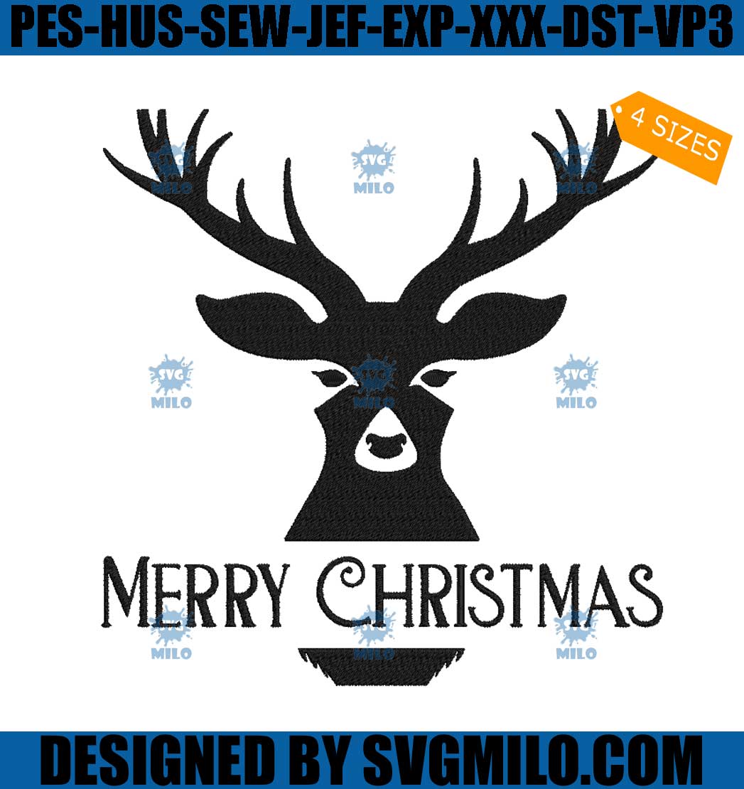 Deer-Merry-Christmas-Embroidery-Design_-Deer-Xmas-Embroidery-Design