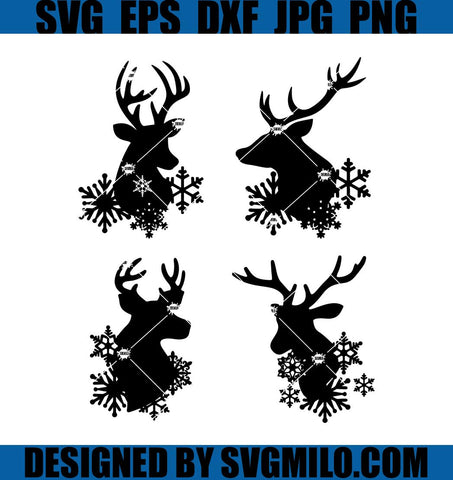 Deer-Snowflake-Bundle-Svg_-Deer-Winter-Svg_-Xmas-Svg