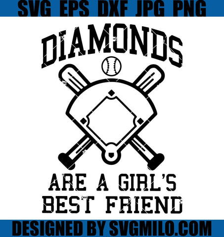 Diamonds-Are-A-Girls-Best-Friend-SVG_-Cute-Softball-Tees-SVG_-Softball-SVG