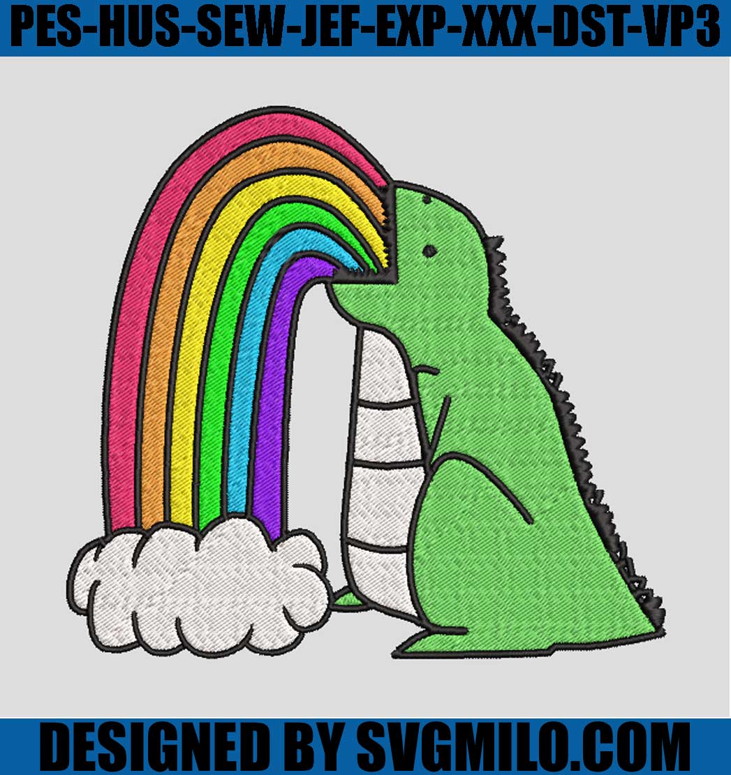    Dinosaur-Puking-Rainbows-Embroidery-Designs