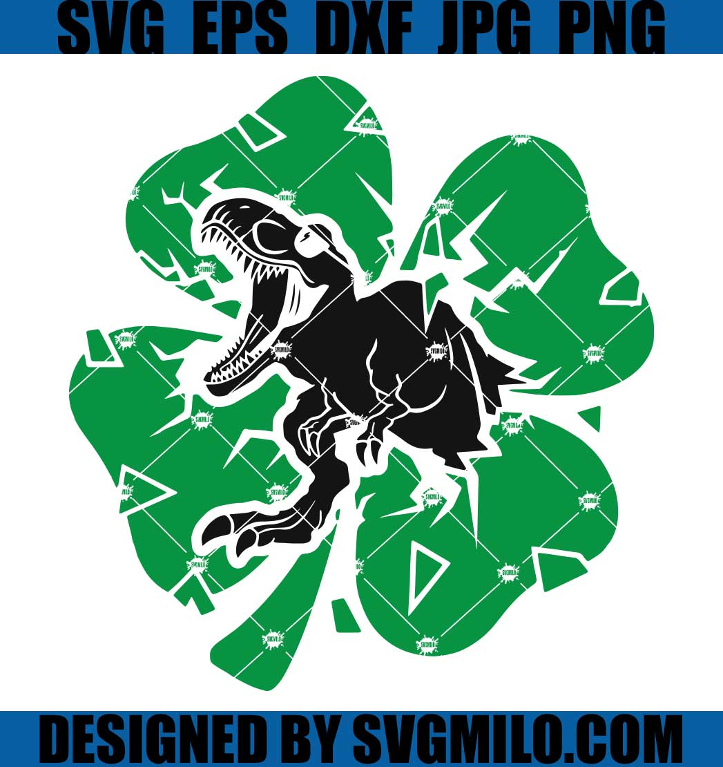 Dinosaur-St-Patricks-Day-SVG_-T-rex-Patricks-SVG_-Shamrock-SVG