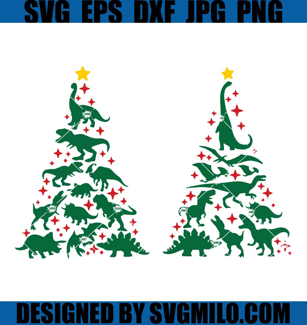 Dinosaurs-Christmas-Tree-Bundle-Svg_-T-rex-Svg.-Xmas-Svg