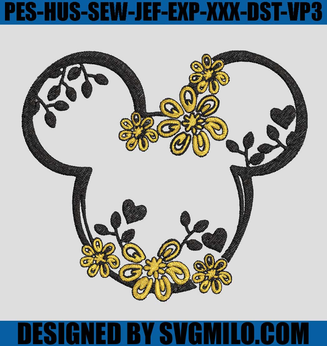 Disney-Flowers-Embroidery-Design_-Mickey-Embroidery-Design