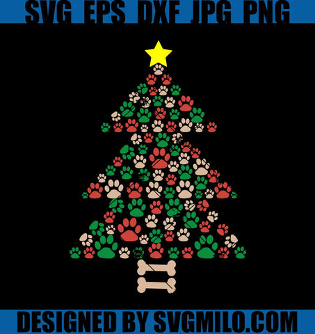 Dog-Paw-Christmas-Tree-SVG_-Dog-Christmas-SVG_-Christmas-Tree-SVG