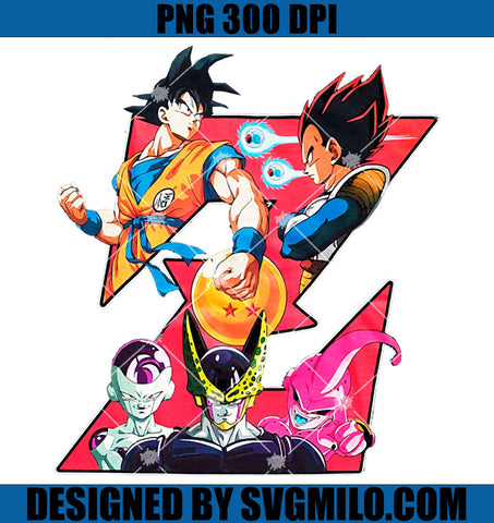 Dragon Ball Z PNG, Goku and Vegeta PNG, Cell Buu and Frieza PNG