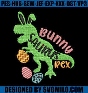 Easter-Bunny-Saurus-Embroidery-Design