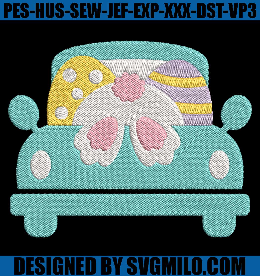 Easter-Bunny-Truck-Embroidery-Designs