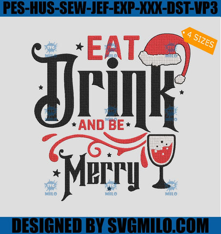 Eat-Drink-And-Be-Merry-Embroidery-Design_-Wine-Christmas-Embroidery-Design