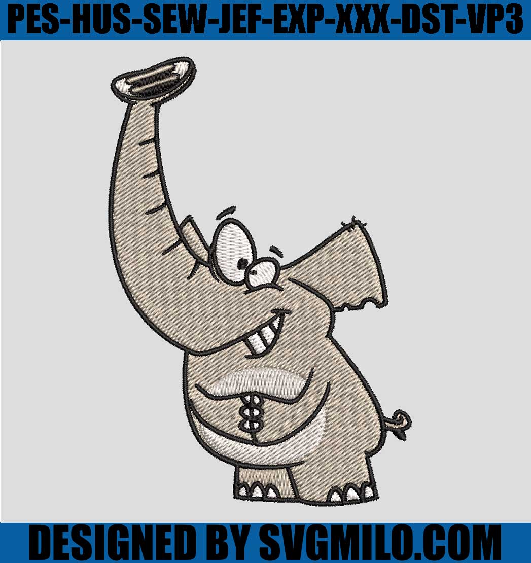 Elephant-Embroidery-Design