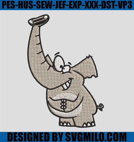 Elephant-Embroidery-Design