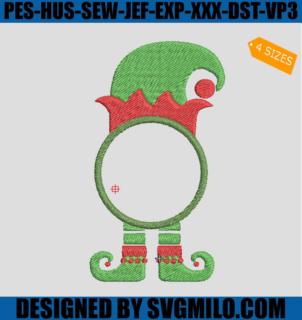 Elf-Monogram-Embroidery-Design_-Elf-Christmas-Embroidery-Machine-File