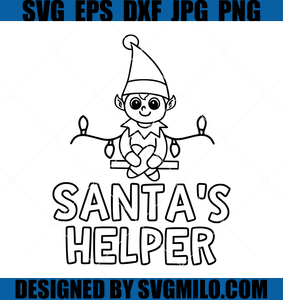 Christmas-Lights-Svg-Elf-Svg-Santa-Helper-Svg