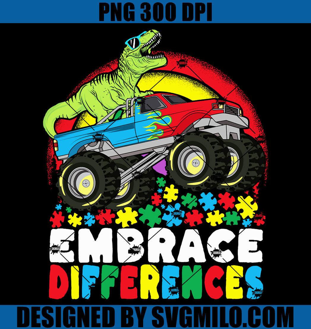 EmbraceDifferencesTRexMonsterTruckAutismPNG_TRexAutismPNGcopy_1200x1200 ...