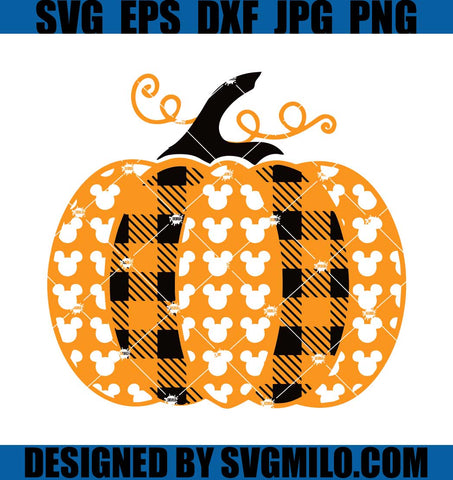 Fall Pumpkin SVG, Pumpkin Mickey Mouse SVG, Mickey Head Pumpkin SVG