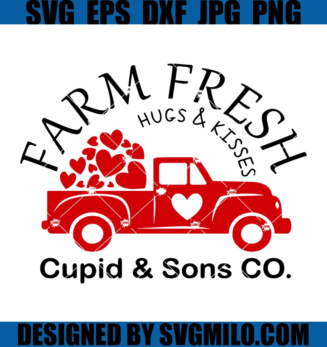 Farm-Fresh-Hugs-_-Kisses-Svg_-Truck-Valentine-Svg_-Happy-Valentine-Svg