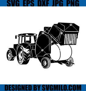 Farm-Round-Baler-Svg_-Wheat-Bale-Svg_-Tractor-Svg