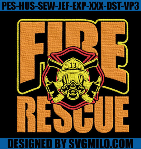 Fire-Rescue-Embroidery-Design