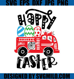   Fire-Truck-Happy-Easter-SVG_-Easter-Eggs-Fire-Truck-SVG