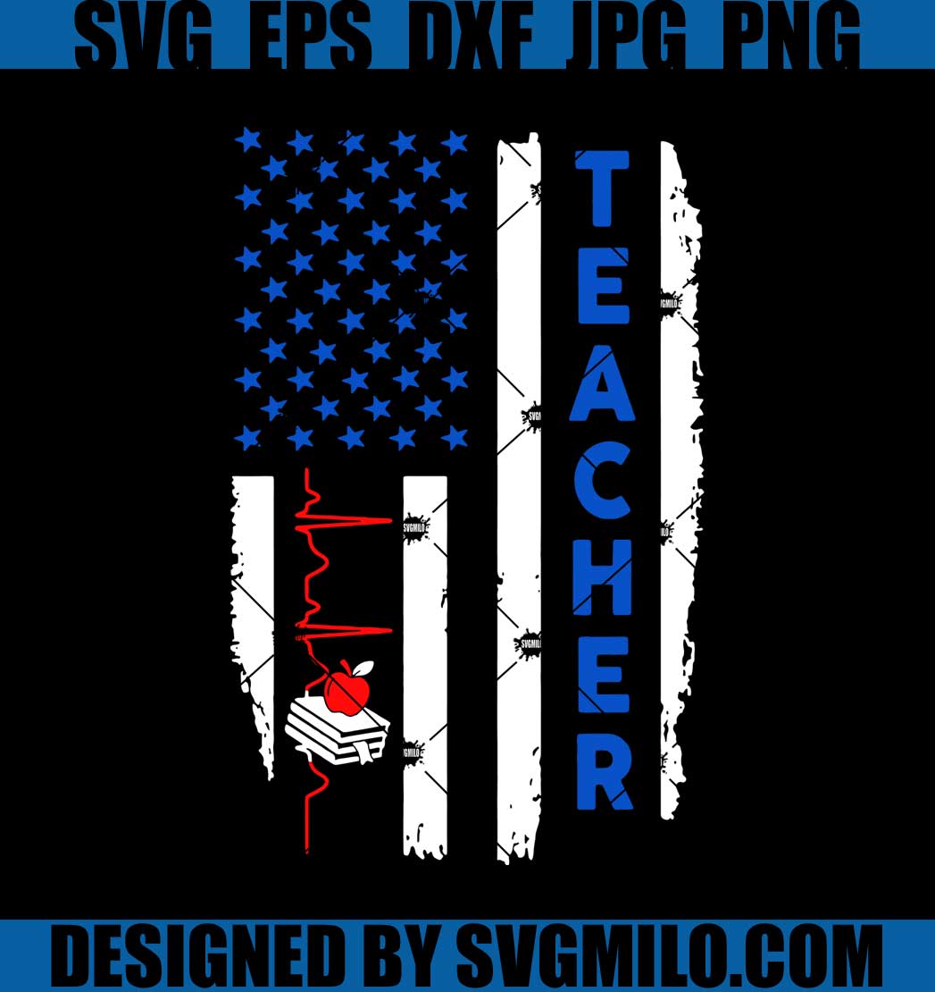 Flag-Us-Svg_-Teacher-Svg_-Apple-Sv