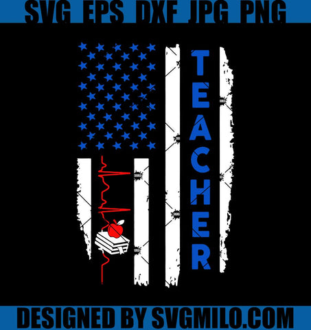 Flag-Us-Svg_-Teacher-Svg_-Apple-Sv