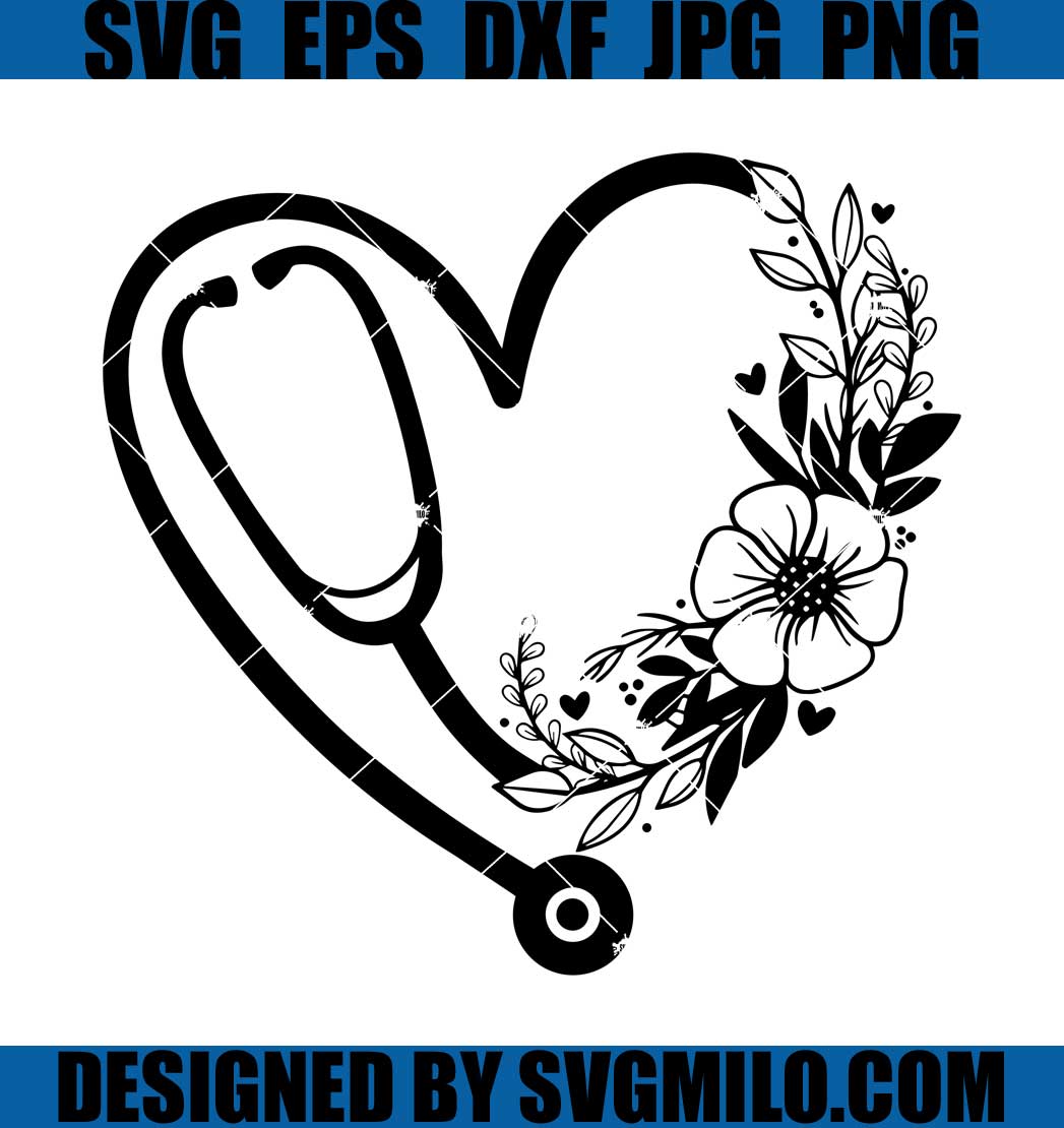 Floral-Stethoscope-Svg_-Nurse-Svg_-Nurse-Heart-with-Flowers