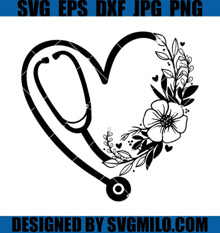 Floral-Stethoscope-Svg_-Nurse-Svg_-Nurse-Heart-with-Flowers
