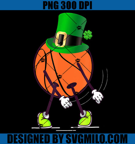 Flossing Basketball Leprechaun Hat PNG, Basketball Patrick PNG