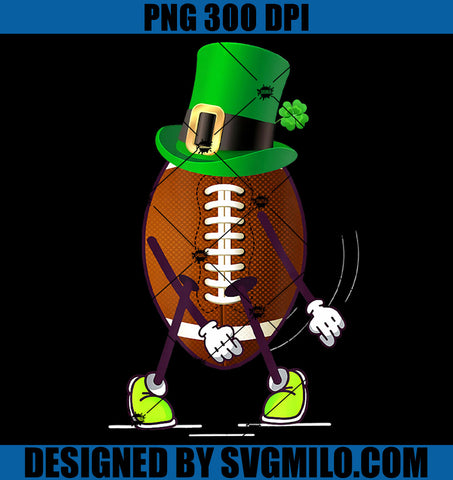 Flossing Football Leprechaun PNG, Patrick's Day Football PNG