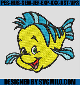 Flounder-The-Little-Mermaid-Embroidery-Design_-Fish-Embroidery-Machine-File