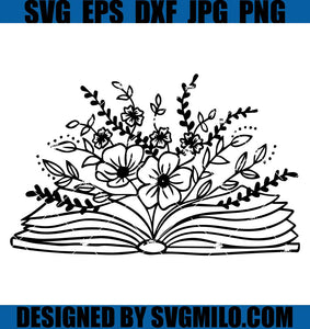    Flower-Books-Read-SVG_-Gift-for-Book-Lover-SVG_-Aesthetic-Floral-SVG